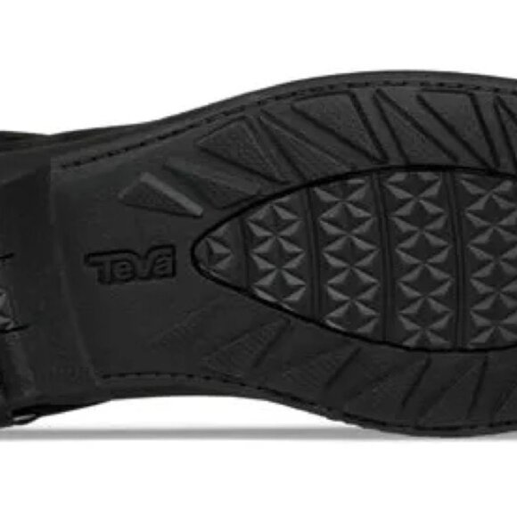 Teva De La Vina Dos Chelsea Black Ankle Booties Leather Boot Buckle Pull Sz 10 - Picture 7 of 11